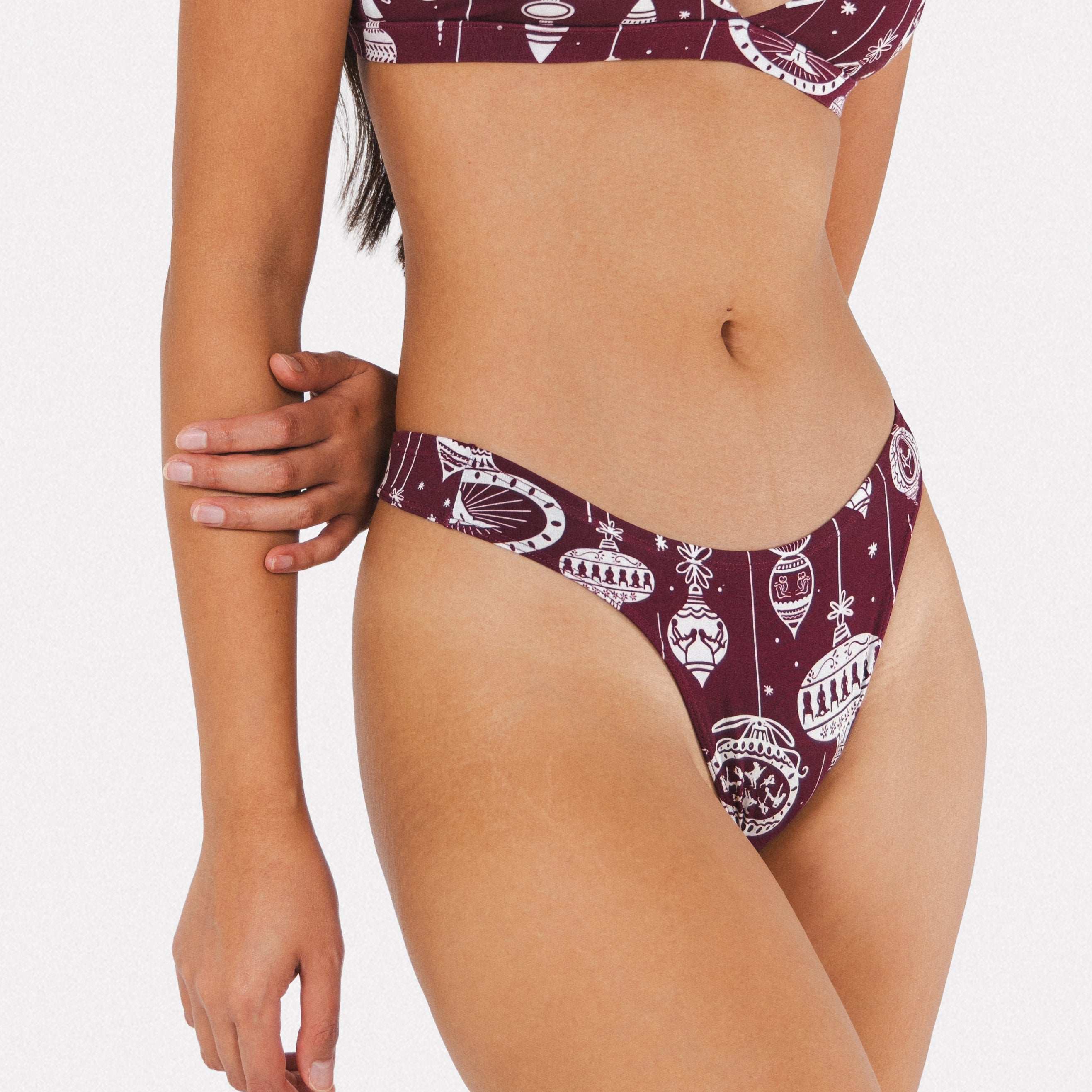 The Well Hung | Naughty Ornament MicroModal Thong - Image 3