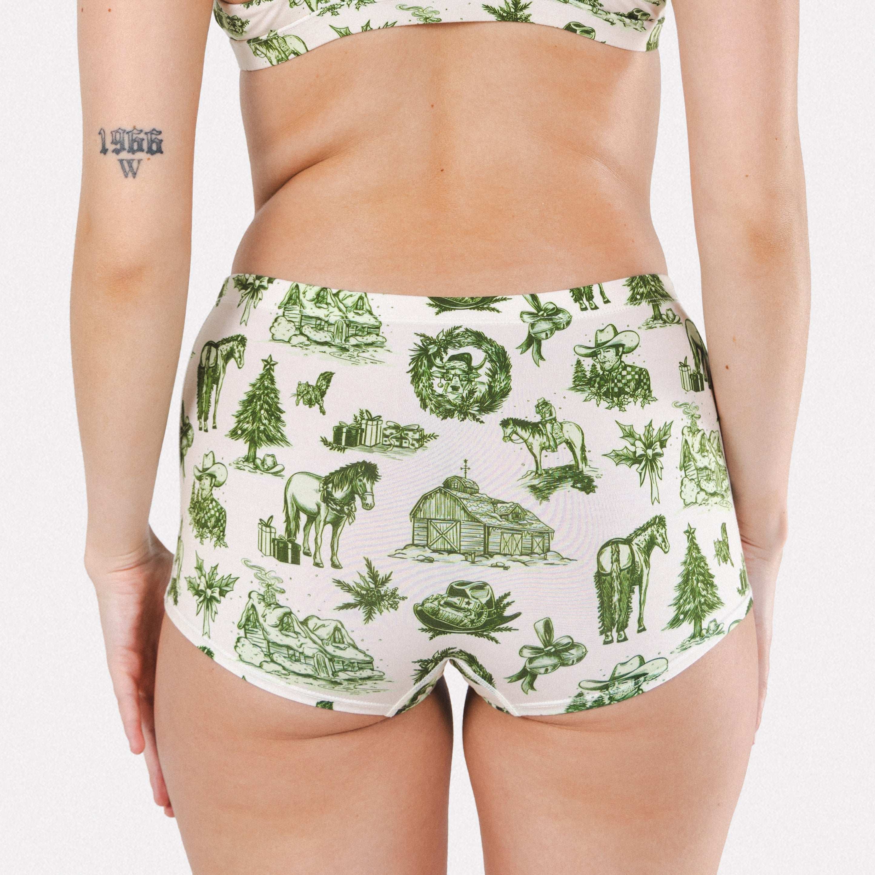 The Western Wonderland | Western Toile Modal Boyshort Underwear - Image 3